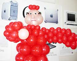 Balloon sculpture of the Inquisitor created for a cast party following a performance of 