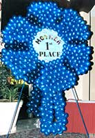 6 foot tall Blue Ribbon entrance sign for a Mothers' Day brunch event