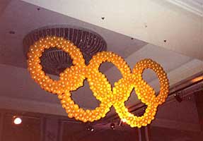 Olympic Rings for corporate competition event